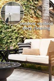 pressure washing my outdoor cushions