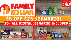 family dollar couponing 5 off 25