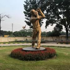 Golden Golf Statue Arturban Statue