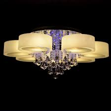 Us 169 99 Ecolight Rgb Modern Chandelier Crystal With Remote Control 7 Lights Led Chandeliers Light For Bed Living Room 220 240 Volt In Ceiling