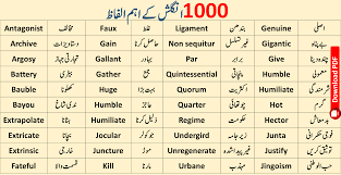 english words with urdu meanings pdf