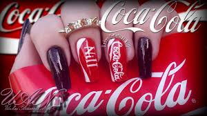 nail art coca cola nill art you