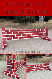 a brick wall jump diy horse ownership