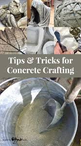 tips and tricks for concrete crafting