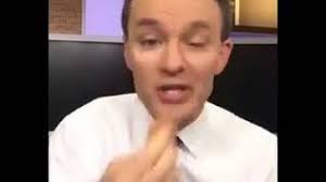 male news anchor shows off makeup