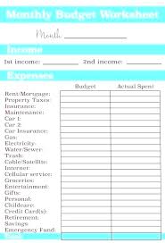 Monthly Expense Sheet Xls Household Budget Spreadsheet Templates