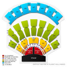 Zappos Theater At Planet Hollywood 2019 Seating Chart