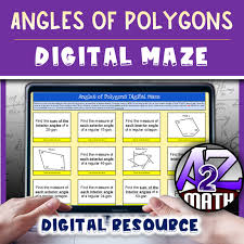 of polygons activity digital maze