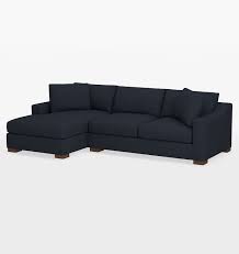 Sublimity Luxe 2 Piece Sectional Sofa Left Chaise Flanders Ii Velvet Caspian