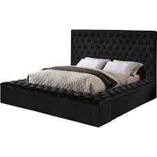 Black Velvet Bed