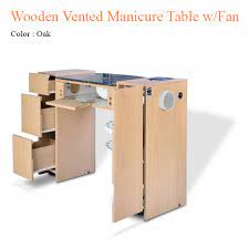 wooden vented manicure table with fan