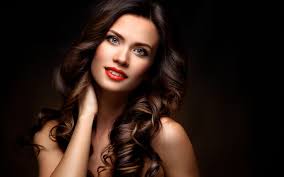 Shop a wide selection of products for your home at amazon.com. Picture Brown Haired Hair Girls Staring Red Lips Black 1920x1200