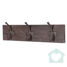 Wooden 3 Hook Coat Rack Listers Interiors