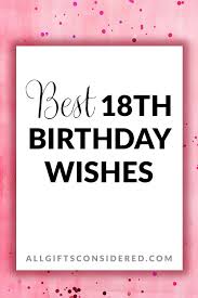 100 best 18th birthday wishes all