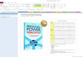 How To Use Onenote With The Personal Power Roadmap System