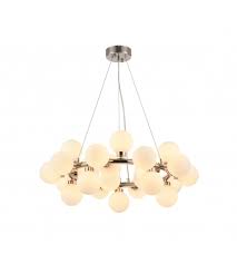 shiny nickel chandelier ceiling light