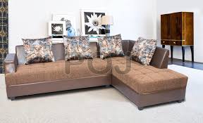 leatherette fabric mix sofa