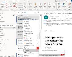 outlook archive for office 365