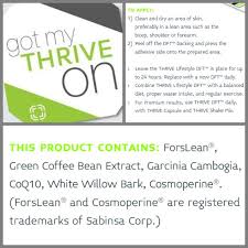 Lose Weight With Thrive Patch Reviews And Results Skinny