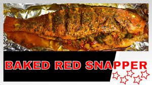 delicious oven baked red snapper