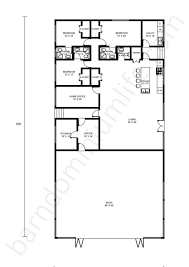 50x100 Barndominium Floor Plans