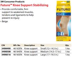 Futuro Comfort Lift Knee Support Size S M L Xl