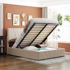 Upholstered Platform Bed Full Bed Frame