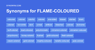 flame coloured synonyms antonyms