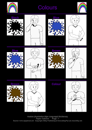 Baby Sign Language Color Chart Templates At