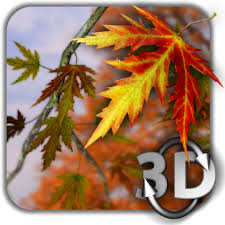 autumn leaves in hd gyro 3d parallax