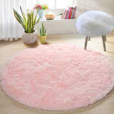 area rug light pink round circle s