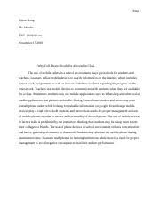 argumentative essay on why cell phones