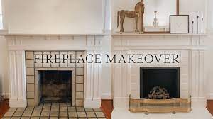 Fireplace Makeover Painting The Tile