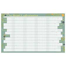 Boxclever Press 2018 2019 Academic Wall Planner Calendar Linear Format Home Or Office Wall Chart Runs August 2018 To July 2019 Available Laminated