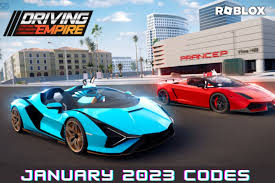 roblox driving empire codes for january