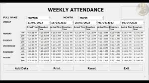 attendance record management