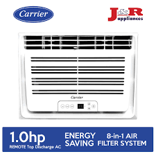 carrier wcarz010ee window 1 0hp remote aircon top discharge