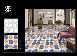 glossy 3d floor tiles size 2x2 feet
