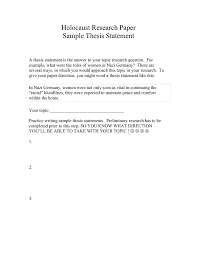 015 Research Paper Example Thesis Statement Sample