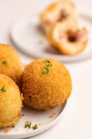 leftover potato and ham croquettes