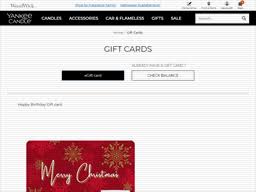 Yankee Candle | Gift Card Balance Check | United States - gcb.today