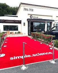 custom red carpet with logo inlay red
