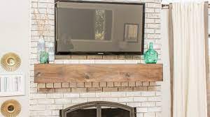mount a tv over a brick fireplace
