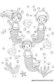 Adults coloring book page mermaid coloring page stock illustrations. 6 Cute Mermaid Coloring Pages For Kids Free Printables Fun Loving Families