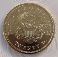 1849 twenty dollar gold coin copy gsc