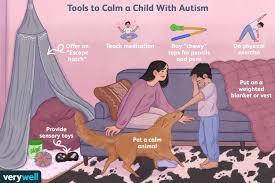 calm an autistic child during a meltdown