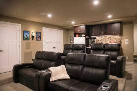 A Luxury Home Theater Basement Remodel