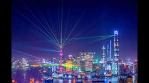 The Bund Light Show In Shanghai During The 2nd China International Import Expo
