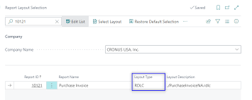 report extensions in business central