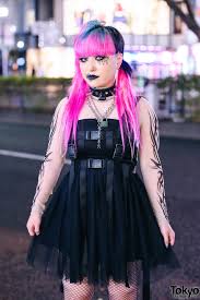 goth punk tokyo street style w cyber